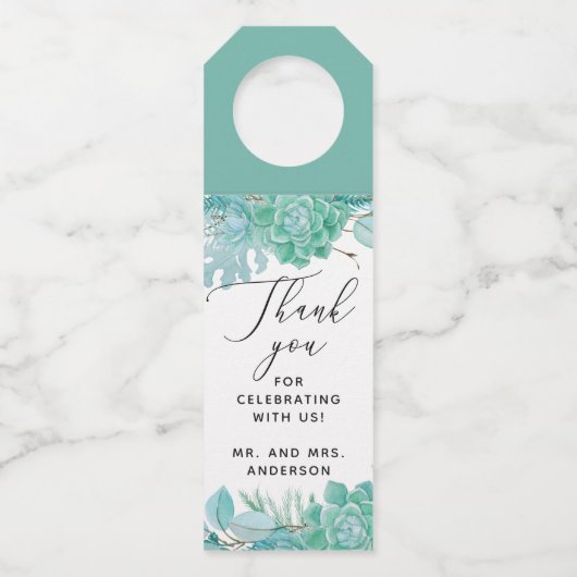 ミント結婚は感謝してい君 ボトルネックタグ (正面)