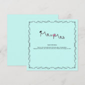 ミント結婚カード 招待状 (正面/裏面)