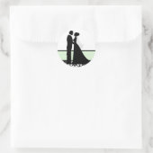 ミント結婚ーのカップル・シール ラウンドシール (バッグ)