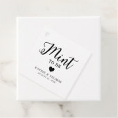 ミント結婚ー・トゥ・メッセージカード フェイバータグ (インサイチュ)