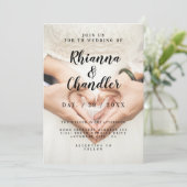 ミント結婚式招待状 招待状 (スタンド正面)