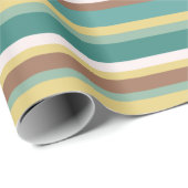 ミント継ぎ目のないジオメトストライプリ線 ラッピングペーパー (ロールコーナー)