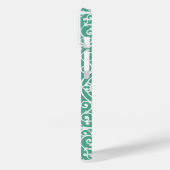 ミント緑のスクロールワークパターン Case-Mate iPhoneケース (裏面 / 左)