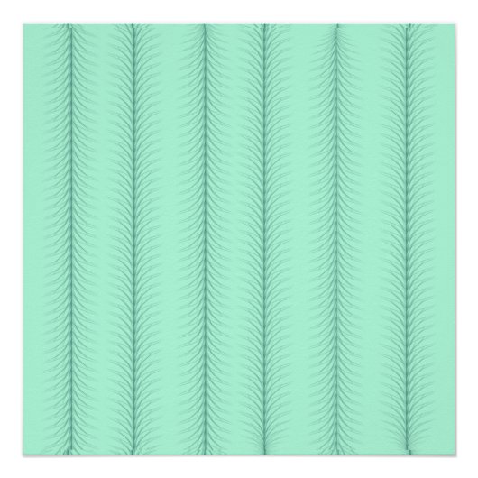 ミント緑のパターンの縦線 ポスター (正面)