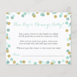 ミント赤ちゃんシャワーどのように大きいママのベリーゲーム