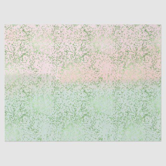 ミント赤面ピンクウォーターカラー紙吹雪ドット 薄葉紙 (正面)