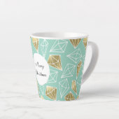 ミント金ゴールドダイヤモンド カフェラテマグ (右アングル)