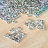 ミント金ゴールドパープルグリッター ジグソーパズル (側面)