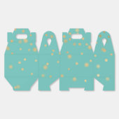 ミント金ゴールド紙吹雪 フェイバーボックス (見開き)