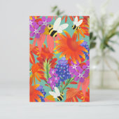 ミント開花の間のバズミント サンキューカード (スタンド正面)