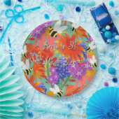 ミント開花の間のバズミント ペーパープレート (パーティー)