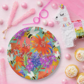 ミント開花の間のバズミント ペーパープレート (パーティー)