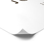 ミント魅力的・マスタードの結婚歓迎ポスター ポスター (角)