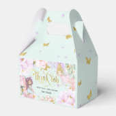 ミント魅惑的な庭の妖精、蝶の誕生日 フェイバーボックス (裏面サイド)