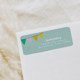 ミント魔法ショー差出人住所ラベル ラベル