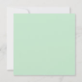 ミント&オレンジラブバード結婚ズ 招待状 (裏面)