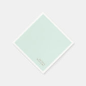 ミント カスタム ゴールド テキスト カクテル スタンダードカクテルナプキン (角)