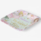 ミント、ガーデン妖精の魅惑的なパーティー誕生日 ペーパープレート (傾斜あり)