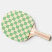 ミント＆クリーム チェッカー  卓球ラケット (横)