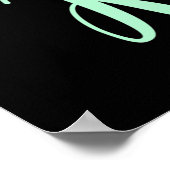 ミント・グリーンで優前向きしい子ども向けメッセージになる ポスター (角)