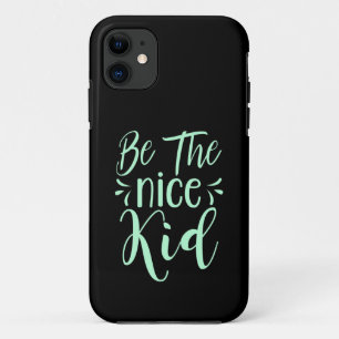ミント・グリーンで優前向きしい子ども向けメッセージになる iPhone 11 ケース