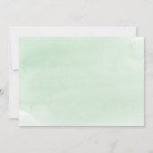 ミント・グリーン写真卒業 案内状 (裏面)