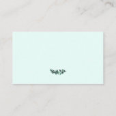 ミント・グリーン・ビジネス・カード 名刺 (裏面)