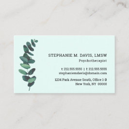 ミント・グリーン・ビジネス・カード 名刺