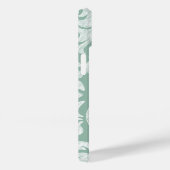 ミント&グレーダマスクパターンカスタムモノグラム Case-Mate iPhoneケース (裏面 / 右)