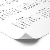 ミント&サンゴイカットパターン2017カレンダー ポスター (角)