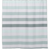 ミント ストライプ オンブレ シャワーカーテン (正面)