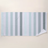 ミント ストライプ オンブレ ビーチタオル (正面)
