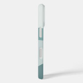 ミント&スプルースボホカラーフローモノグラム Case-Mate iPhoneケース (裏面 / 右)