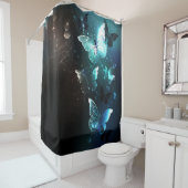 ミント・ナイト・バターフライ シャワーカーテン (インサイチュ)