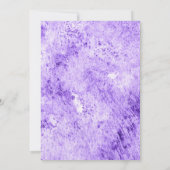 ミント&パープルフローラバラブライダルシャワー招待 招待状 (裏面)