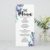 ミント&パープルフローラ水結婚色のメニュー メニュー (スタンド正面)