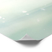 ミント&ピンクウィンターシーンガールスケートで滑る ポスター (角)