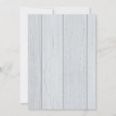 ミント&ピンクシック素朴結婚式招待状 招待状 (裏面)