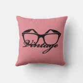 ミント/ピンク ヴィンテージ クッション (裏面)