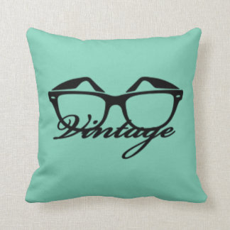ミント/ピンク ヴィンテージ クッション