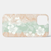 ミント ピーチ フローラル レース Case-Mate iPhoneケース (裏面 (横))