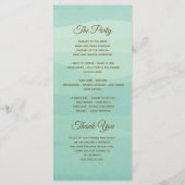 ミント フォト ウェディング プログラム (裏面)