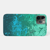 ミント フラリー: 抽象的なスパッターアート Case-Mate iPhoneケース (裏面(横))