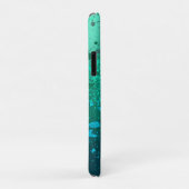 ミント フラリー: 抽象的なスパッターアート Case-Mate iPhoneケース (裏面/右)