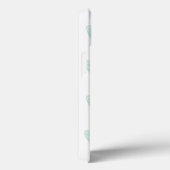 ミント&ブラックハートパターパーソナライズされたンiPadケース Case-Mate iPhoneケース (裏面 / 右)