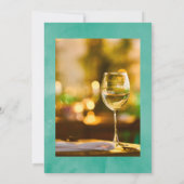 ミント&ブルーボホワインテーマお祝いオブライフ 招待状 (裏面)