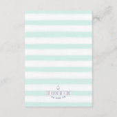 ミント&ホワイト航海のノット結婚ズ詳細 エンクロージャーカード (裏面)