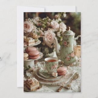 ミント&マカロン | スイートトリート 招待状