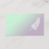 ミント&ライラックオンブルベビーシャワーディーパーラッフルカード エンクロージャーカード (裏面)