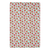 ミント&レッドサマーストロベリーパターン ミニクリップボード (裏面)